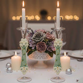Wedding candle holder set, 4 pieces